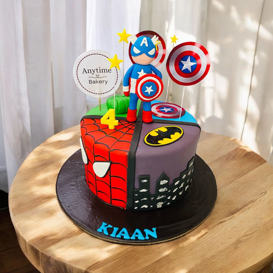Superhero Marvel Avengers theme cakes