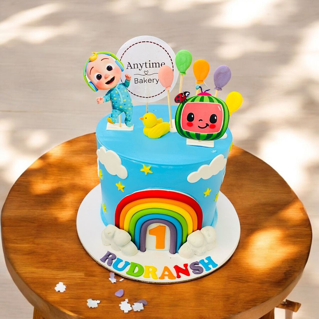 Cocomelon Rainbow Cake