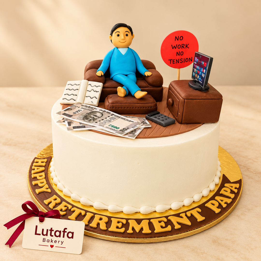 Golden Years Celebration Cake