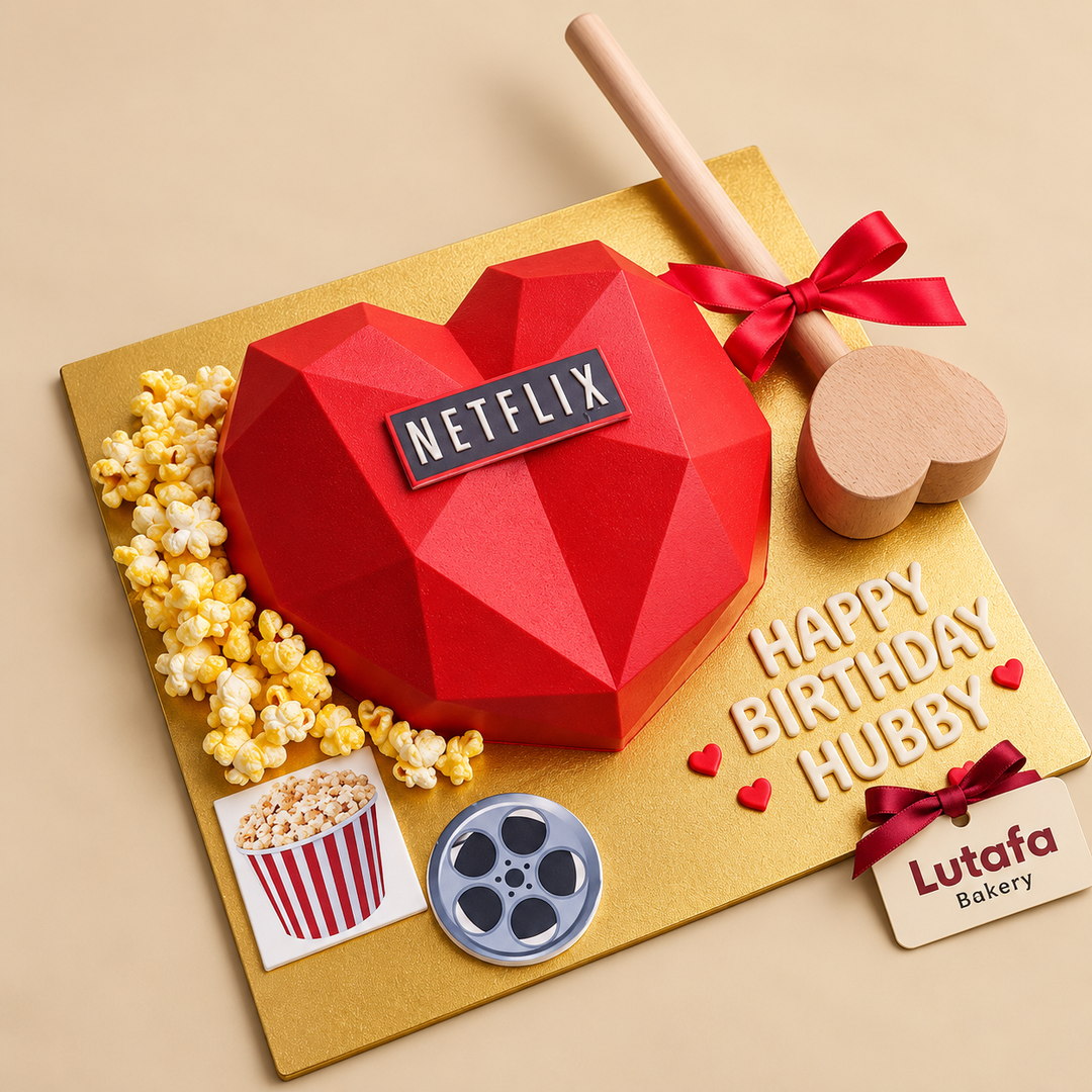 Redflix Pinata Cake