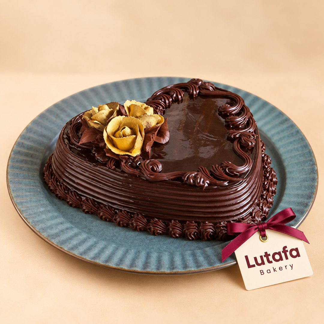 Heart Rosette Chocolate Cake