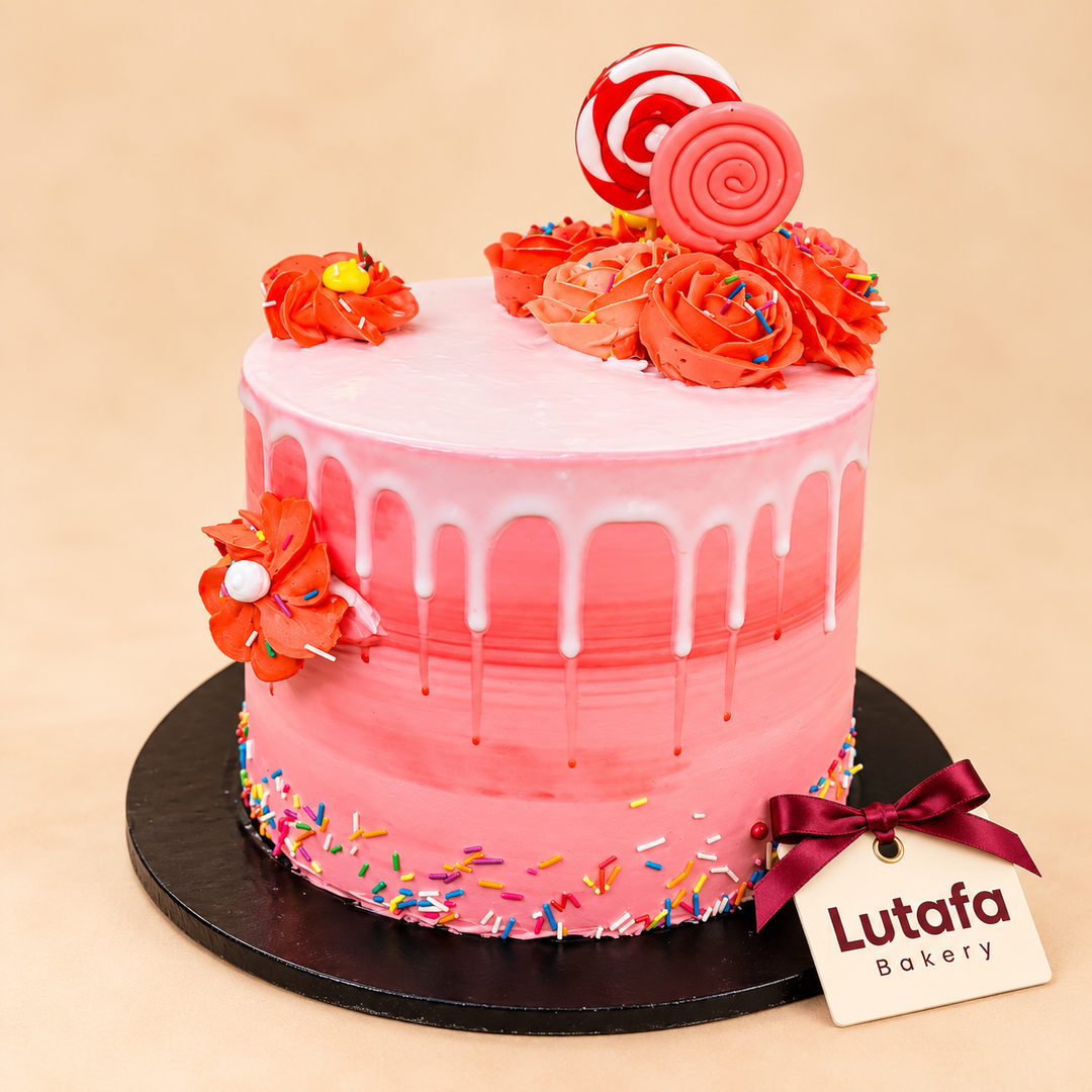 Swiss Strawberry Tower Cake