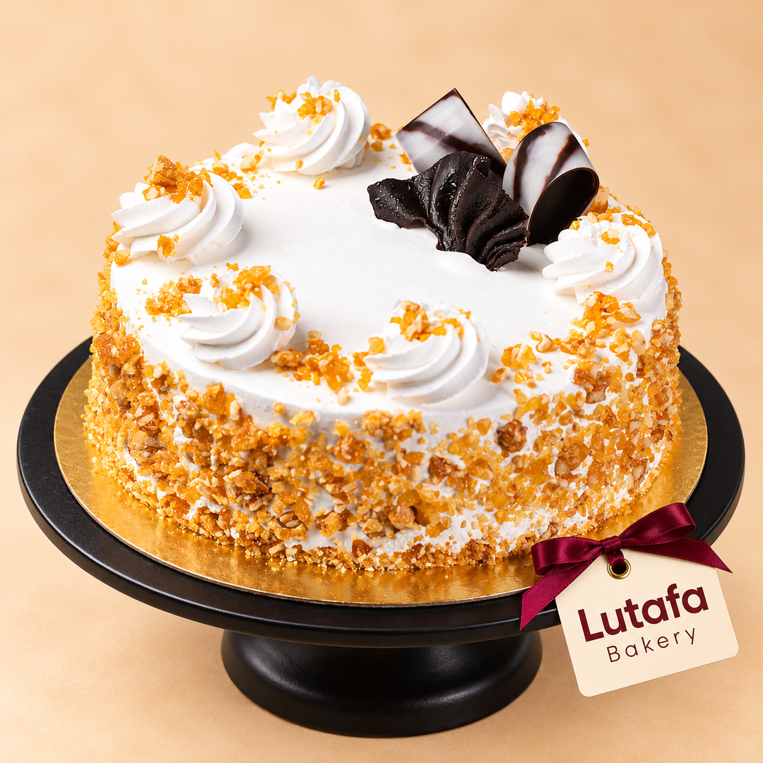 Crunchy Nougat Butterscotch cake