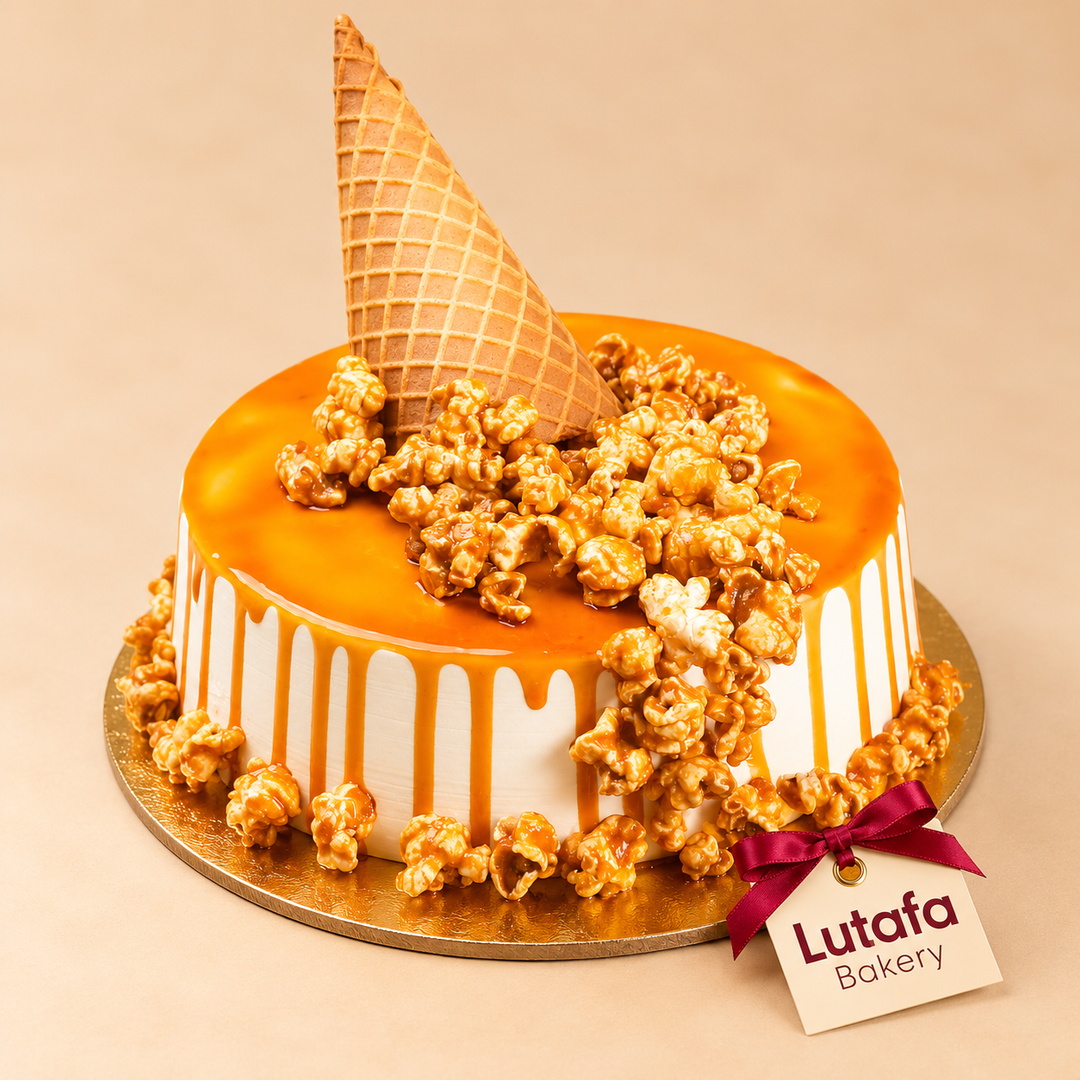 Caramel Pop Corn Cake