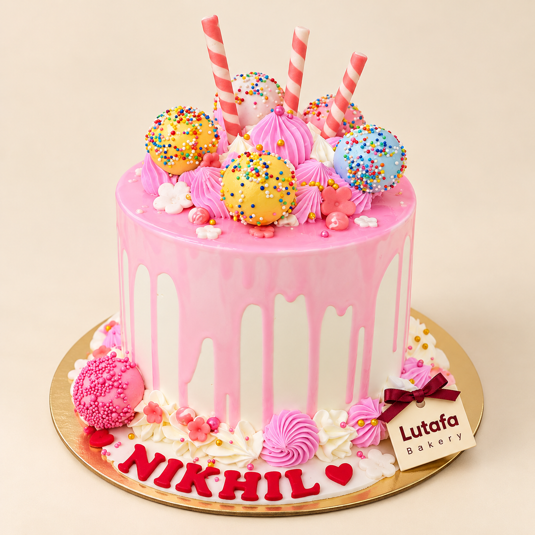 Premium Exotic Strawberry Cake