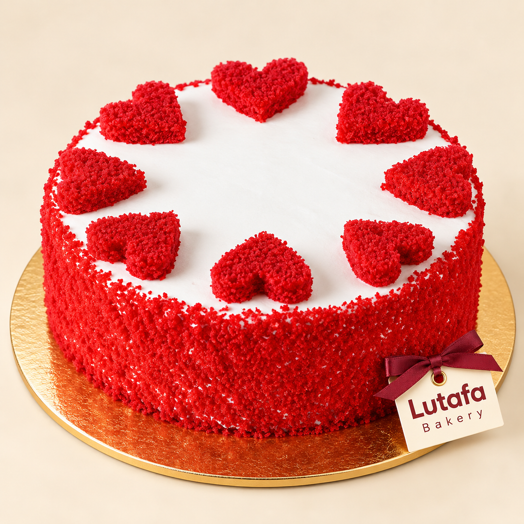 Blushed Cherry Red Velvet Cake