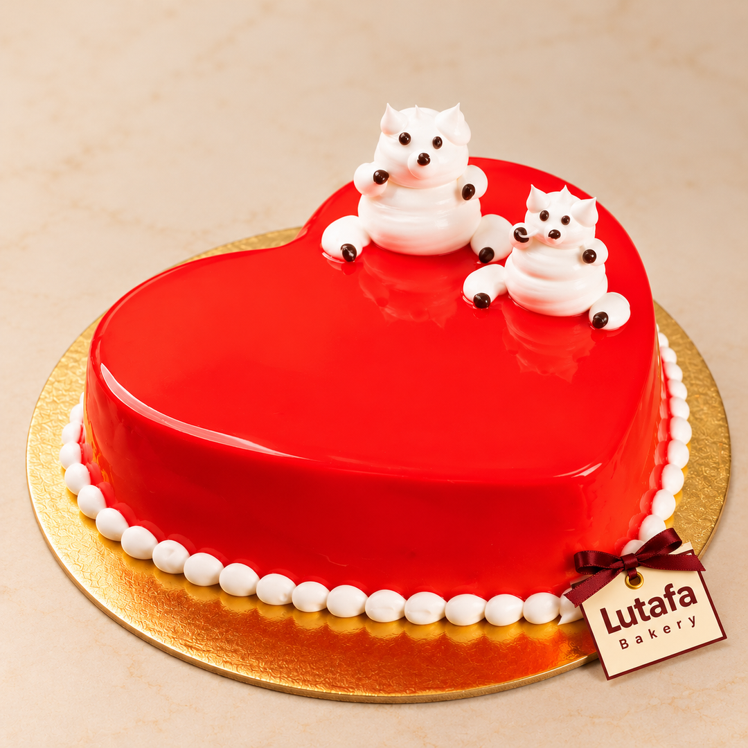 Heart Shape Cream Teddy