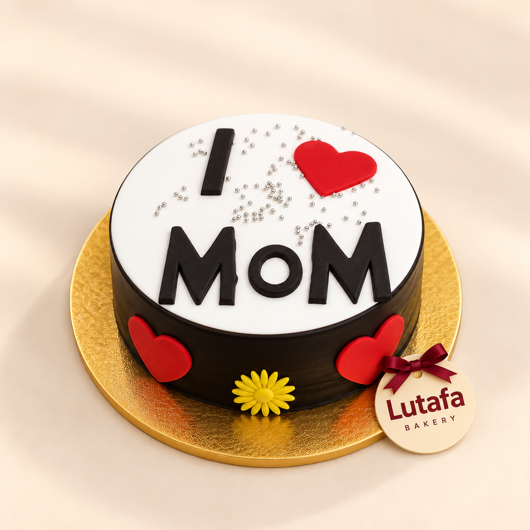 I Love U Mom Cake