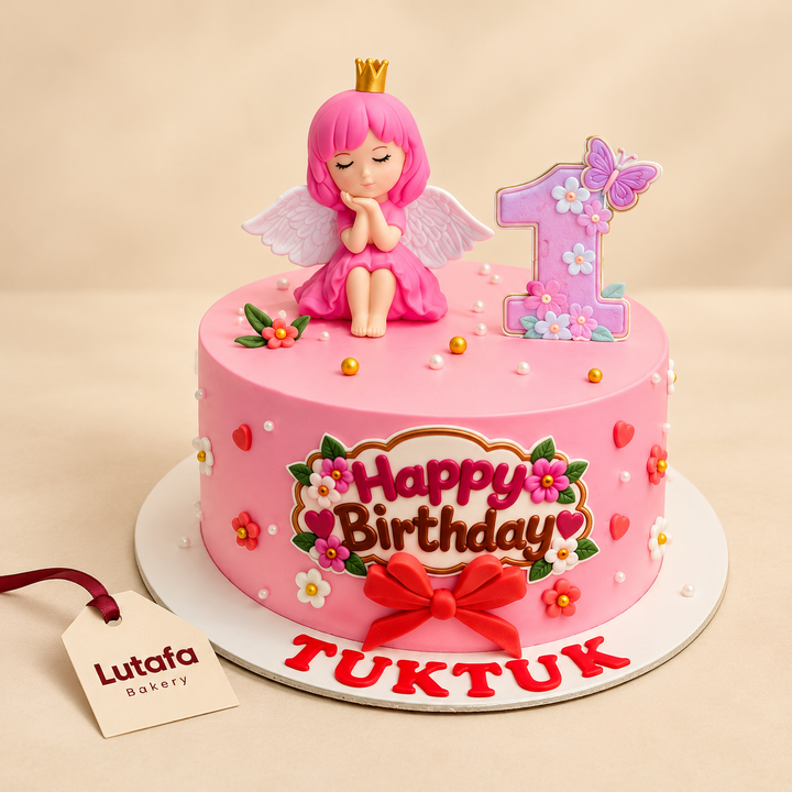 Angel Princess Birthday Cake