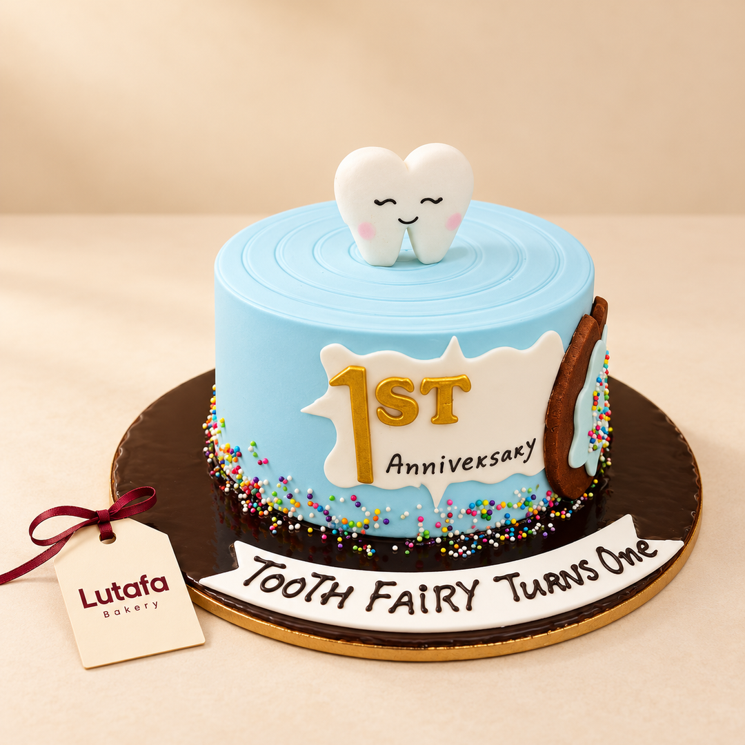 Smiling Tooth Celebration Cake