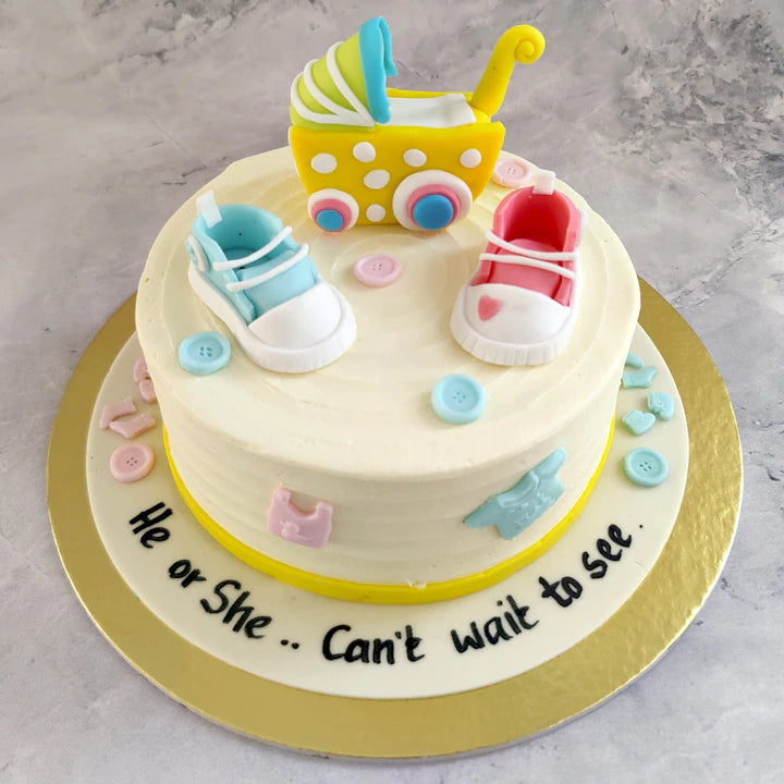 Boy or Girl Baby Shower Cake