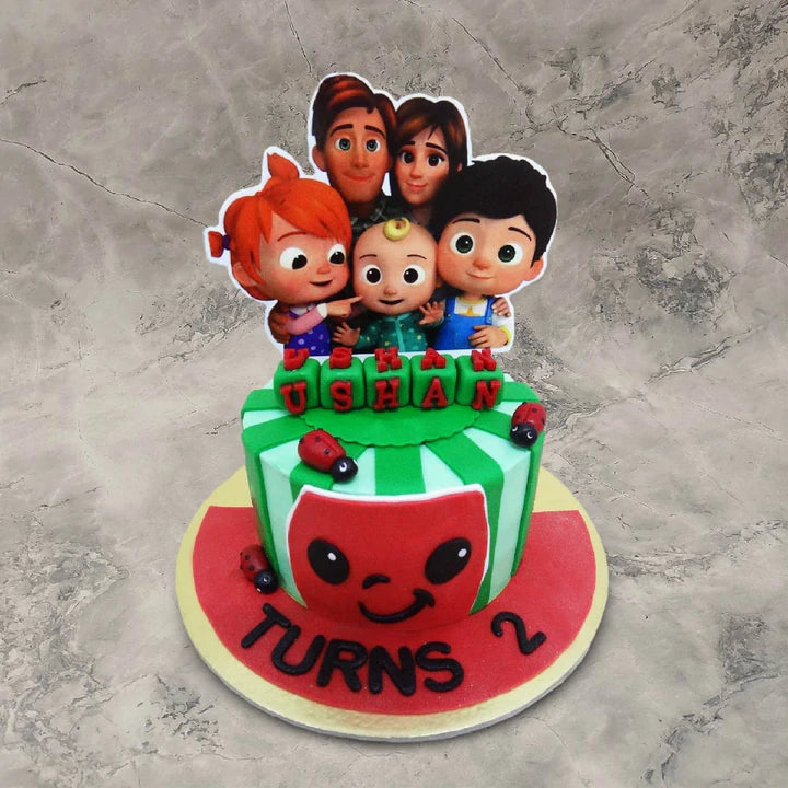 Cocomelon Theme Cake Design