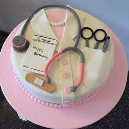 Lady Doctor Birthday Cake