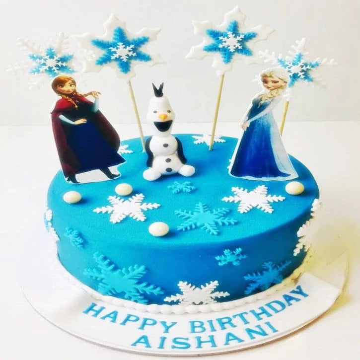 Snow Dolls Theme Cake